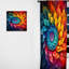 Reddick Fractal Colorful Floral Spiral II - Rideau en velours moderne - obscurcissant - 1 panneau-1556998893
