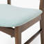 Ensemble de chaises de salle à manger 2 pièces - siège rembourré, pieds en bois d'hévéa durable et couleur menthe fraîche-1209058484-1209058491