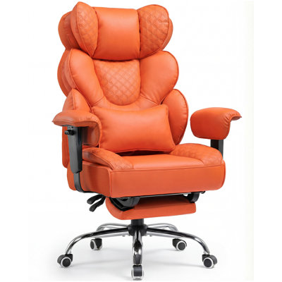 COMHOMA Adjustable Faux Leather Swiveling PC & Racing Game Chair
