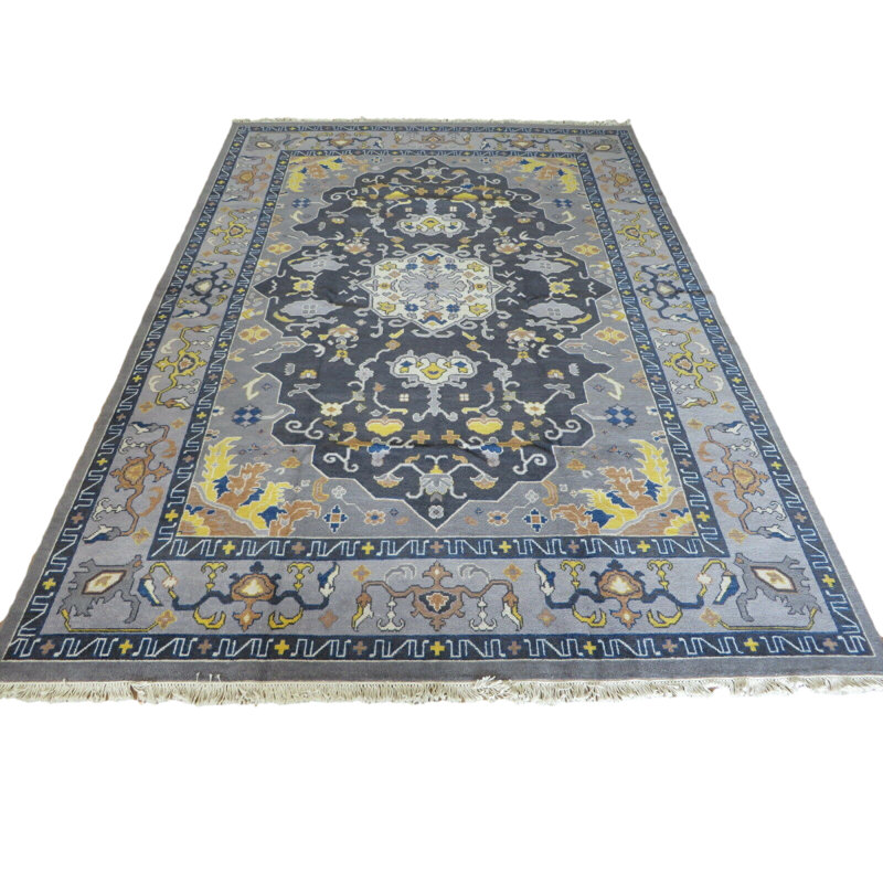 Nayah One-of-a-Kind 2x8 Round Wool Area Rug