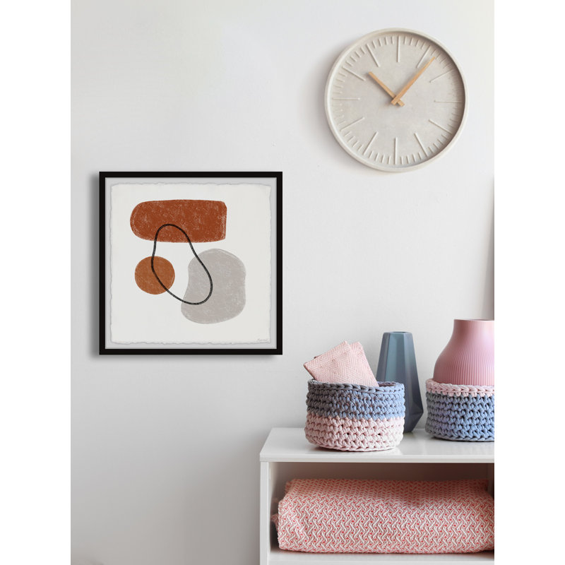 Orange Variation - Single Picture Frame Painting, 30cm H x 30cm W x 3.81cm D