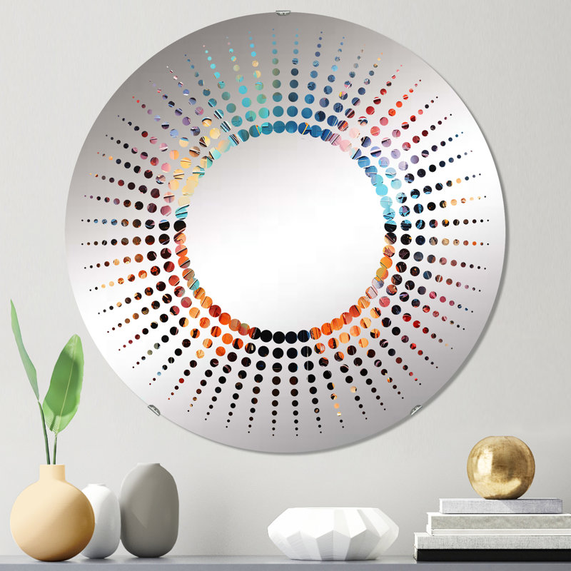 Intense Hues Celebrate The Butterflies II - Miroir décoratif Starburst MIR107668 C, 23,6 po x 23,6 po