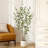 Adalia 60" Faux Eucalyptus Tree with Oval White Planter, Pre Potted Artificial Eucalyptus Plant for Home Decor-954999921