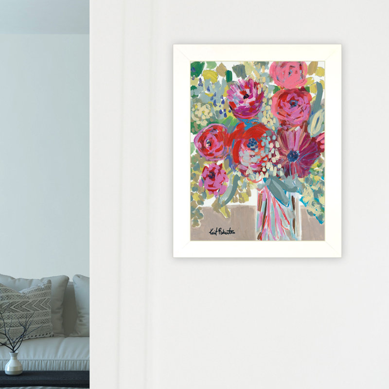 «Blooming in the Window Sill» par Kait Roberts, reproduction d'art sur papier encadrée