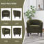 Fauteuil d'appoint rembourré avec dossier incurvé classique L 25,2 po Roldao-124928661