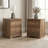 Burkhart Traditional 23.5" H 2 Drawer Nightstand With Sculted Base