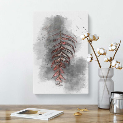 Leaf In The Light In Abstract - Wrapped Canvas