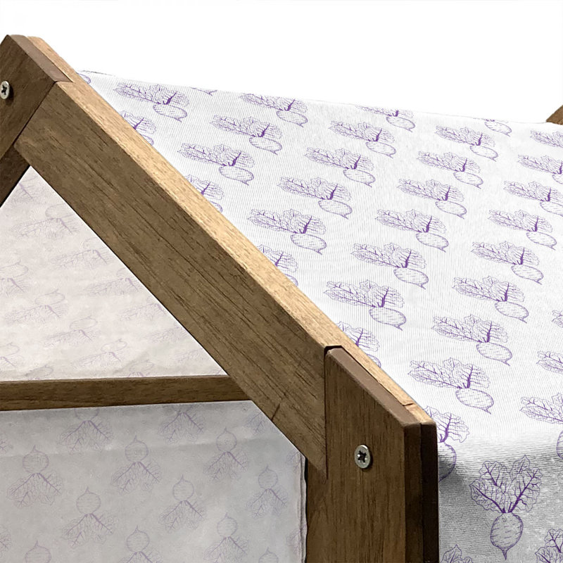 Niche pour chien en bois, H 32,28 po x l 39,37 po x P 28,35 po