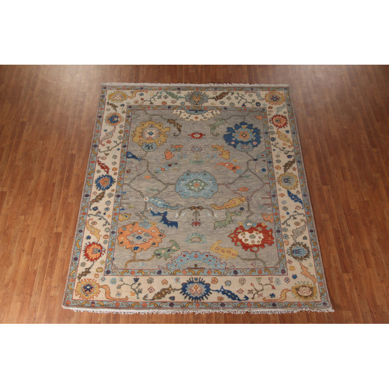 Handmade Wool Oushak Oriental Area Rug 8x10