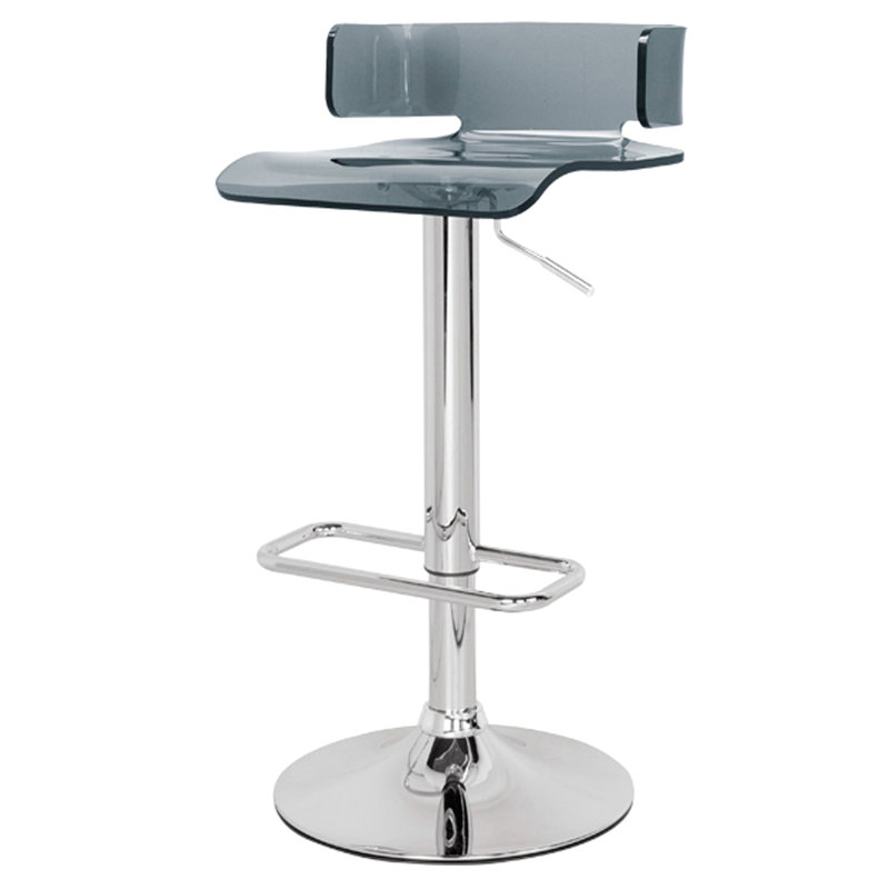 Tabouret de chambre pivotant 360 ° avec hauteur réglable et siège rotatif gris
