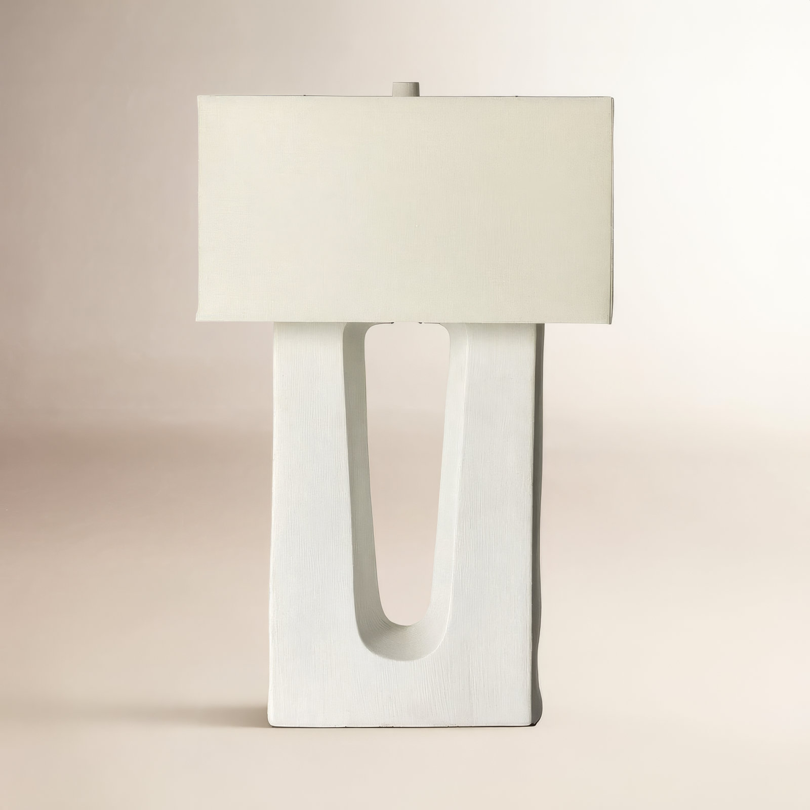Deena Ceramic Table Lamp, Matte White Porcelain Ceramic