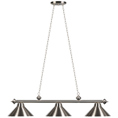 Bowdon 3 - Light Pool Table Linear Pendant By RAM Game Room