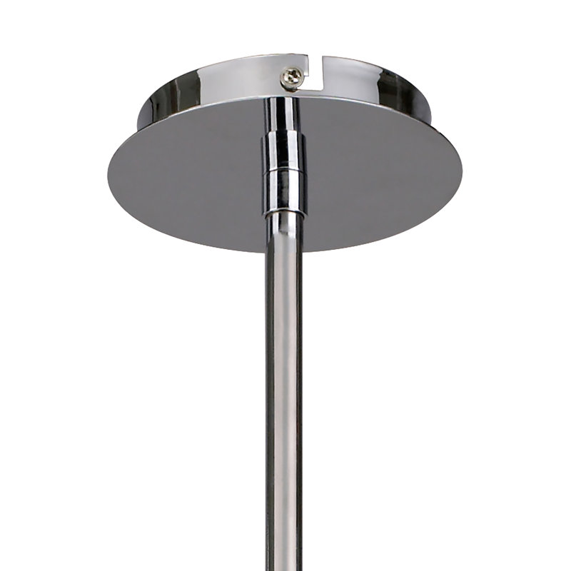 Champlon 4 - Light Shaded LED Chandelier, Polished Chrome