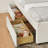 Full Size Vertical Channel Tufted Headboard & Nailhead Trim Space Saving Upholstered Bed, Multi-functional Design with 2 Storage Drawers and Pull-out Trundle Bed, Chenille-1172939846