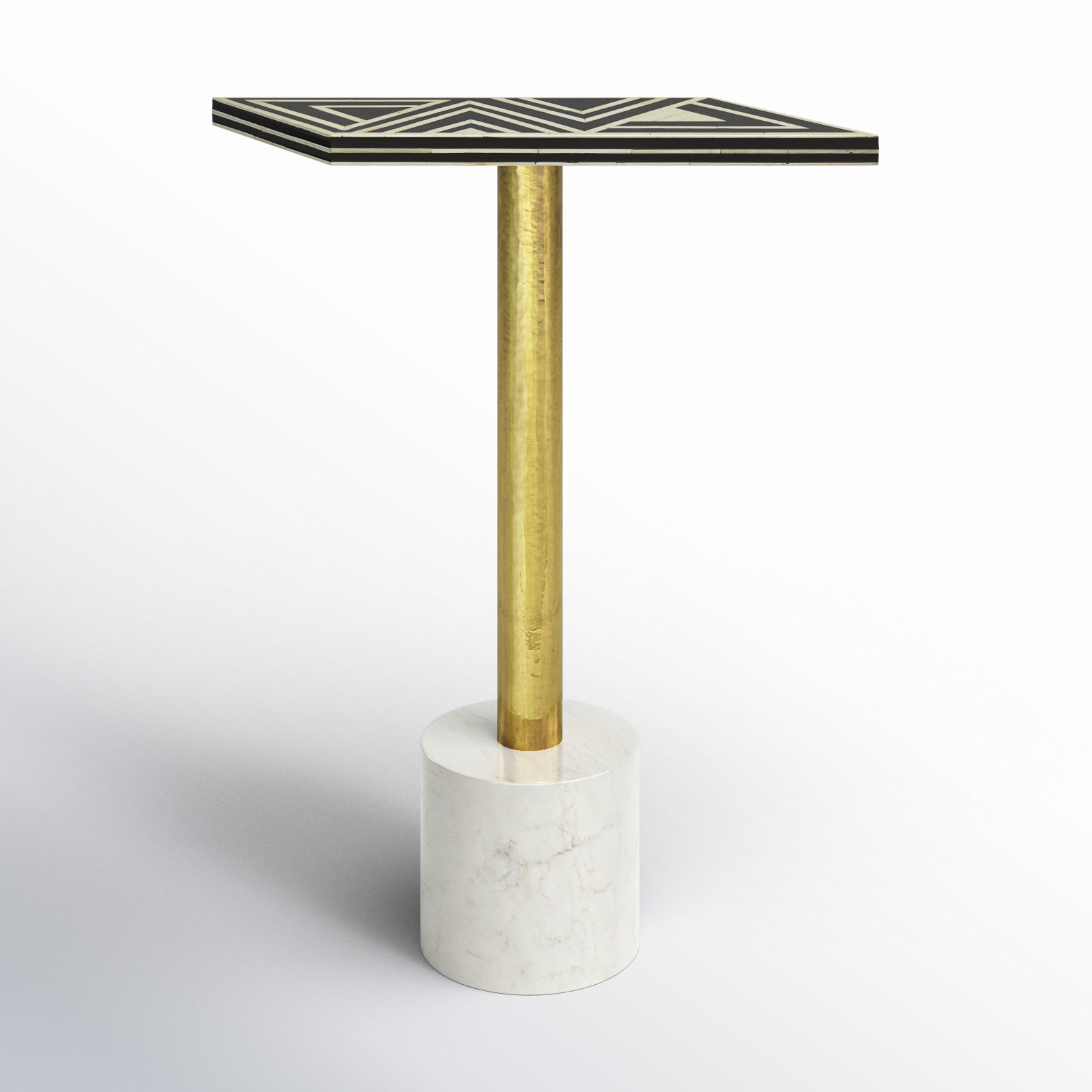 Gillian 15" Bone Inlay End Table