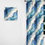 Rideau obscurcissant en marbre Coastal Blue Elegant Marble Shore II - 1 panneaux-107610508