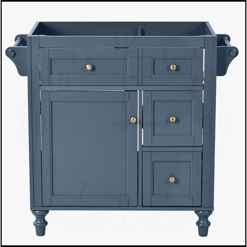Meuble-lavabo de 30 po sans lavabo supérieur, Bleu