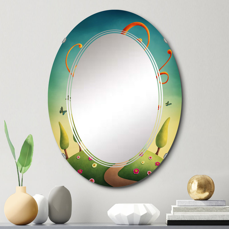 Miroir de salle de bain ovale mural, 30 po x 20 po