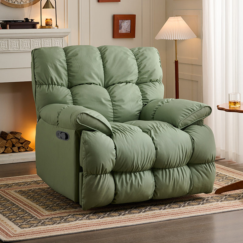 Fauteuil inclinable Ellease, Similicuir vert