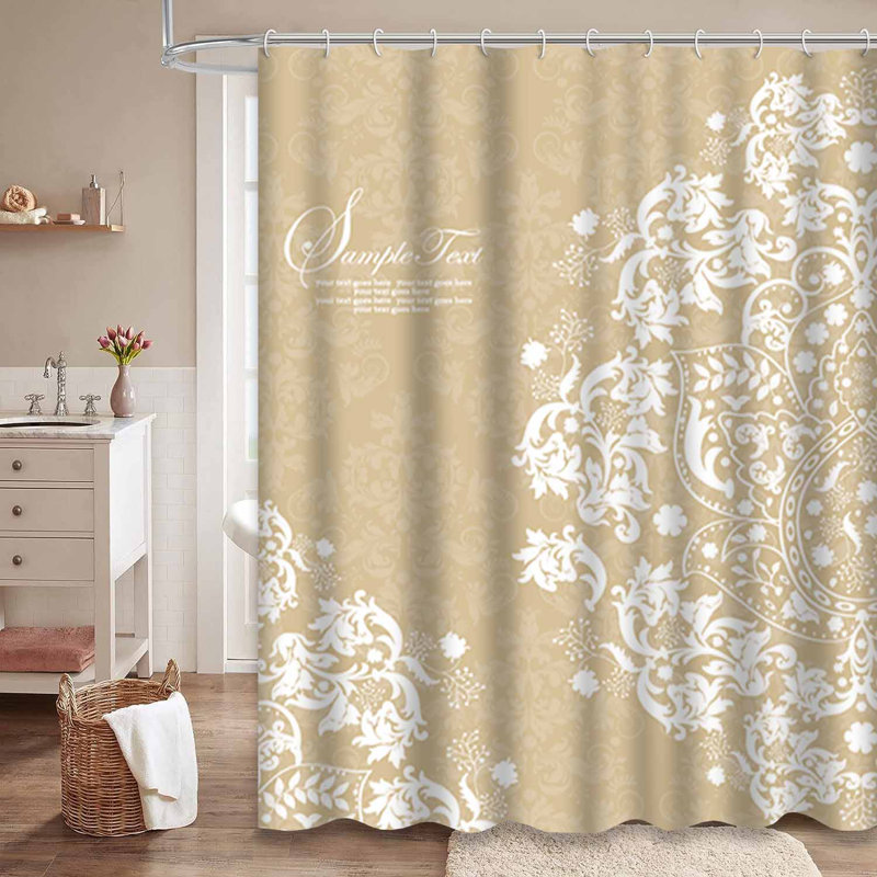 Rideau de douche Damask Swirl, L 72 po x l 78 po