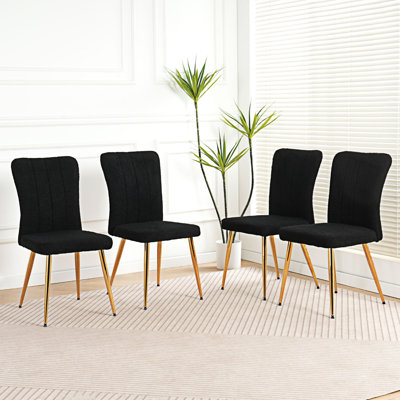 Ensemble de 4 chaises de salle à manger rembourrées