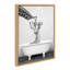 «Giraffe In Tub» par Amy Peterson, reproduction d'art sur toile encadrée-992079540-960320820