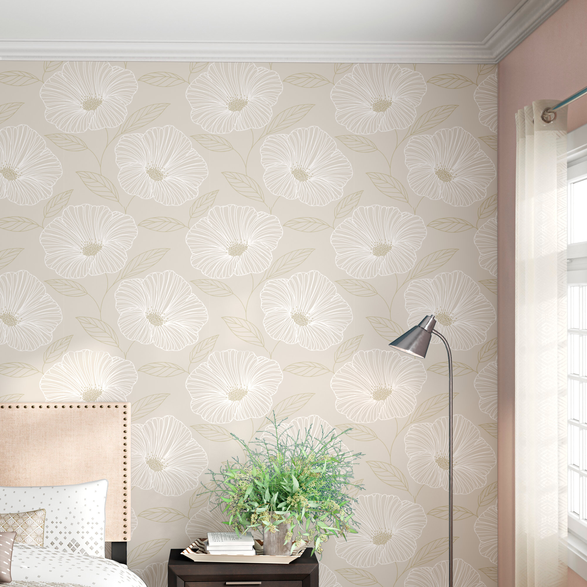 Willa Arlo™ Interiors Wildermuth 33' L x 20.5" W Wallpaper Roll & Reviews | Wayfair