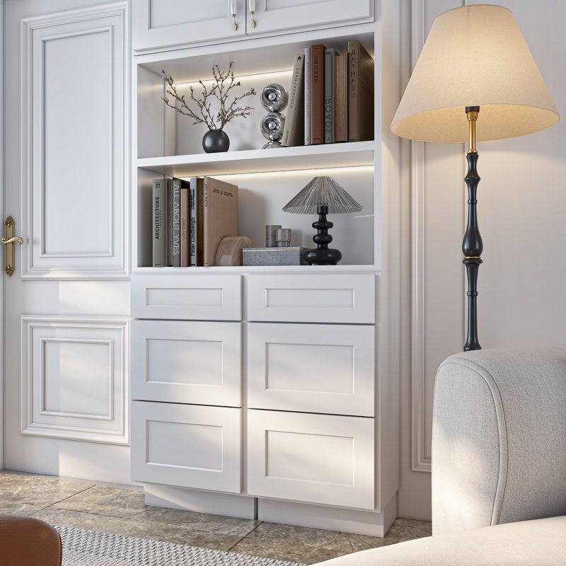 Armoire de cuisine 3 tiroirs Modern, 24"
