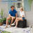 99 Gallon Brown Resin Outdoor Deck Storage Box - Waterproof & Lockable Bench with Gas Struts - UV-Resistant Rattan Texture for Cushions, Garden Tools, Pool Accessories-126327699