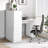 44” White Office Desk with Cabinet & 3 Drawers Computer Desk Power Outlet and USB Ports-1550829832