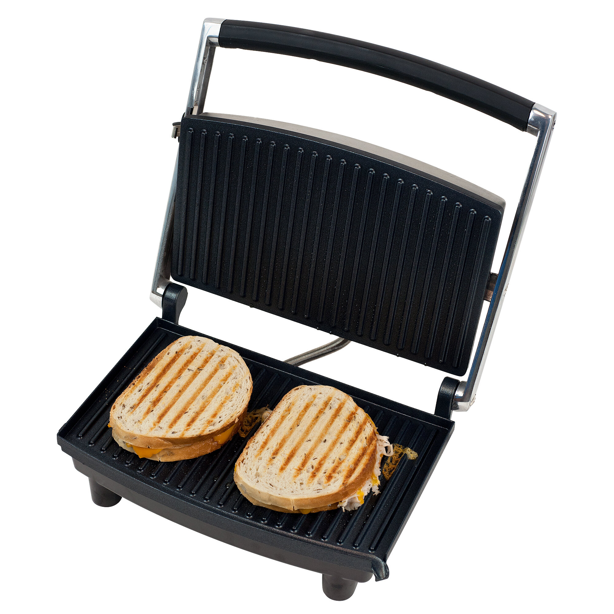 Ovente 2-Slice Electric Panini Press Grill and Gourmet Sandwich