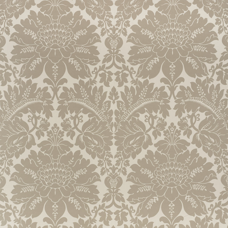 Maggiore Damasco Fabric, Alabaster