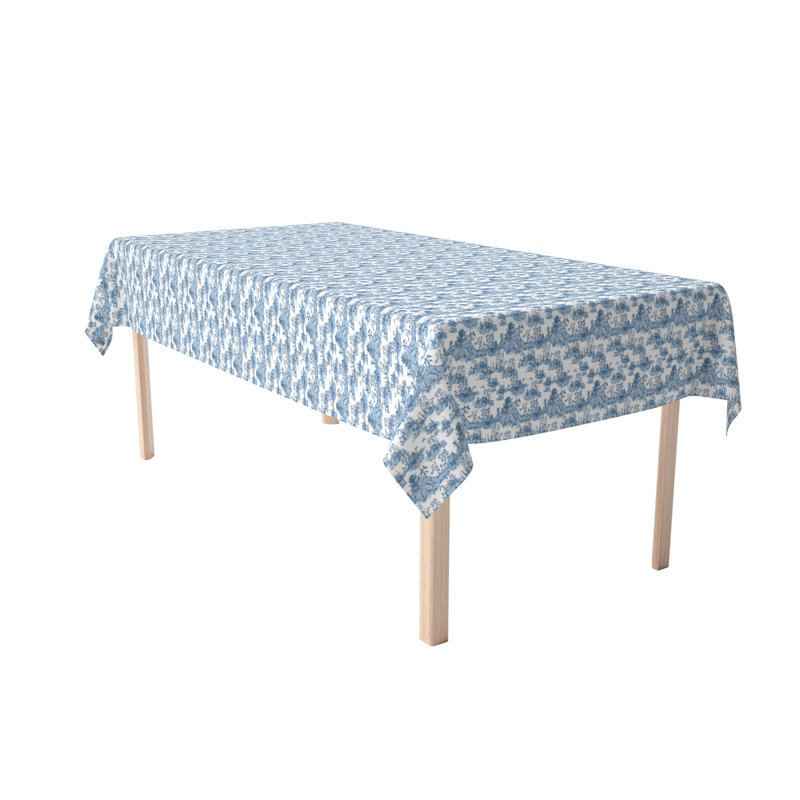 Rectangular Tablecloth, 100% Cotton, Floral 187, 84" x 60"