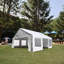 Pavillon de jardin portatif 20X20 pieds pour les mariages - et installation de tente de fête extérieure imperméable et facile à installer