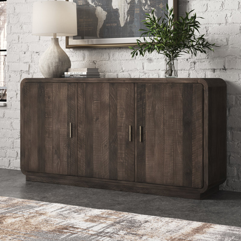 Buffet de 63 po de largeur Thompkins, Brun foncé