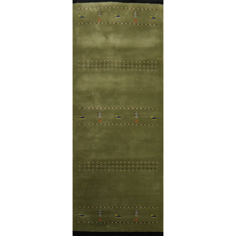 Tapis oriental vert Tribal