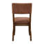 Ensemble de 2 chaises d'appoint de salle à manger Ady, assise et dossier en chenille rouge rouille-120613496