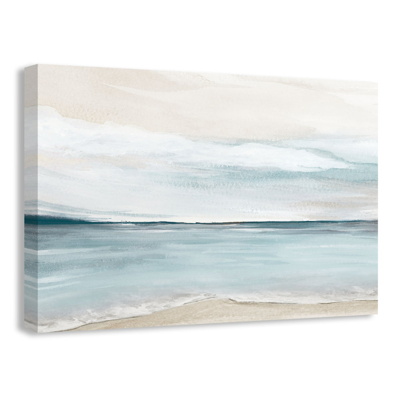 Imprimé Shoreline Blues par Kristen Brockmon, 60'' W x 40'' H, Wrapped Canvas, Sans cadre