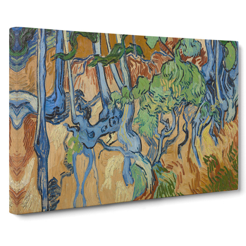 Tree Roots by Vincent Van Gogh - Wrapped Canvas Painting, 35cm H x 50cm W x 3cm D