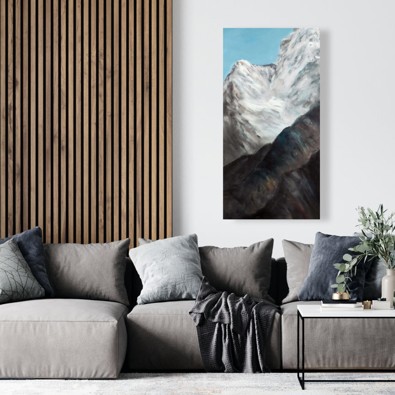 Art emblématique de l'Himalaya, paysages bruns