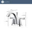 Robinet de lavabo de salle de bain central à 4 poignées avec ensemble de bonde Z Collection - Noir mat-61908641