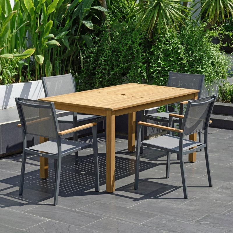 Ensemble de salle à manger 5 pièces Callister, 5 Pieces: Table, 4 Chairs
