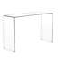 Table d'appoint en verre, table d'appoint en verre trempé transparent, table de coin ronde, table de canapé