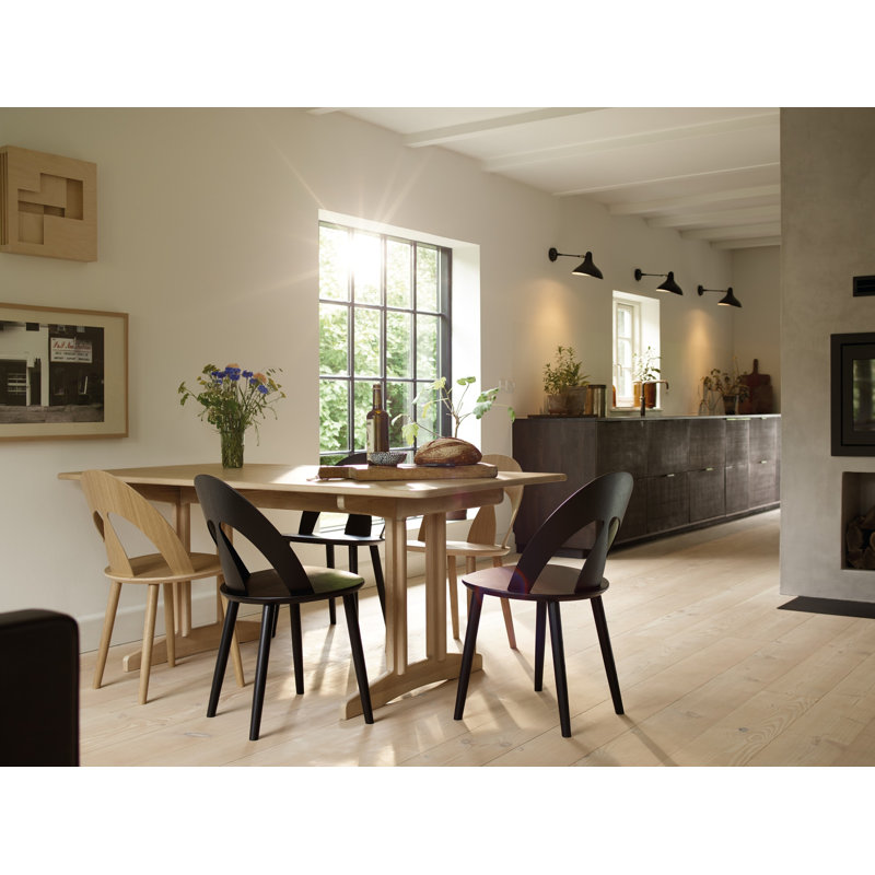 Shaker Solid Oak Dining Table, 29.3"H x 86.6"L x 35.4"W