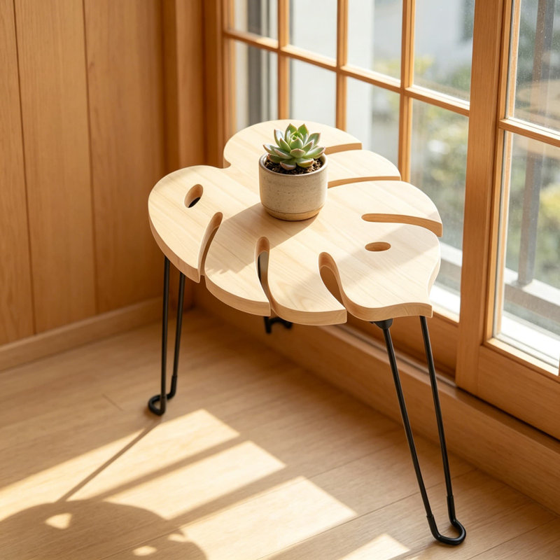Table d'appoint Monstera Leaf