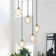 5 - Light  Dimmable Cluster Pendant Crystal Globe Chandelier