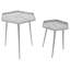 Set Of 2 Hexagonal Side Tables