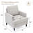 Mid-Century Linen Accent Chair – Stylish-699627437