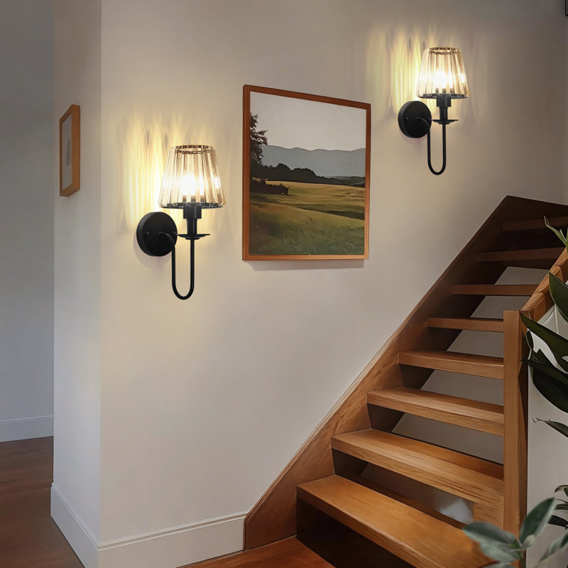 1 - Light Black Crystal Dimmable Wall Sconce For Living Room, Bedroom, Bathroom, Matte Black