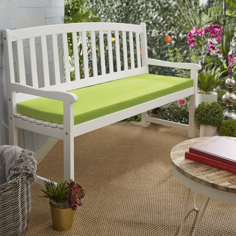 Outdoor Bench Seat Cushion, 2" H x 55" W x 18" D, Canvas Macaw Sunbrella® Canvas